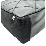 シャネル CHANEL パリビアリッツトートPM A34208 11番台 ブラック コーティングキャンバス レディース トートバッグ