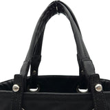 シャネル CHANEL パリビアリッツトートPM A34208 11番台 ブラック コーティングキャンバス レディース トートバッグ
