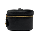 シャネル CHANEL ココマークバニティバッグ A01997 3番台 ブラック ゴールド金具 キャビアスキン レディース ハンドバッグ