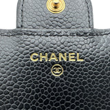 シャネル CHANEL クラシックスモールフラップウォレット AP0231 ブラック ゴールド金具 キャビアスキン レディース 三つ折り財布