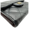 シャネル CHANEL クラシックスモールフラップウォレット AP0231 ブラック ゴールド金具 キャビアスキン レディース 三つ折り財布