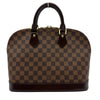 ルイ・ヴィトン LOUIS VUITTON アルマ N51131 ブラウン ダミエ/レザー レディース ハンドバッグ