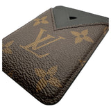 ルイ・ヴィトン LOUIS VUITTON ポルトカルト・マグネット M13185 ブラウン/ブラック モノグラムマカサー/レザー レディース カードケース