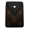 ルイ・ヴィトン LOUIS VUITTON ポルトカルト・マグネット M13185 ブラウン/ブラック モノグラムマカサー/レザー レディース カードケース