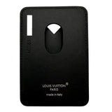 ルイ・ヴィトン LOUIS VUITTON ポルトカルト・マグネット M13185 ブラウン/ブラック モノグラムマカサー/レザー レディース カードケース
