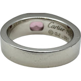 カルティエ Cartier タンクリング ホワイトゴールド 750WG ピンクトルマリン ジュエリー