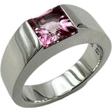 カルティエ Cartier タンクリング ホワイトゴールド 750WG ピンクトルマリン ジュエリー