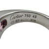 カルティエ Cartier タンクリング ホワイトゴールド 750WG ピンクトルマリン ジュエリー