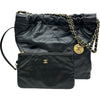 シャネル CHANEL CHANEL22 スモール AS3260 ブラック ゴールド金具 カーフスキン レディース ショルダーバッグ