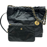 シャネル CHANEL CHANEL22 スモール AS3260 ブラック ゴールド金具 カーフスキン レディース ショルダーバッグ