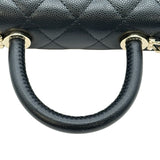 シャネル CHANEL ココハンドルXXS AP4244 ブラック ゴールド金具 キャビアスキン レディース ショルダーバッグ