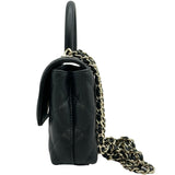 シャネル CHANEL ココハンドルXXS AP4244 ブラック ゴールド金具 キャビアスキン レディース ショルダーバッグ