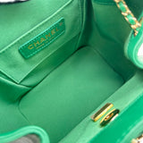 シャネル CHANEL マトラッセ チェーンバックパック AS2908 グリーン ゴールド金具 ラムスキン レディース リュック・デイパック