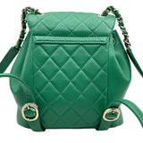 シャネル CHANEL マトラッセ チェーンバックパック AS2908 グリーン ゴールド金具 ラムスキン レディース リュック・デイパック