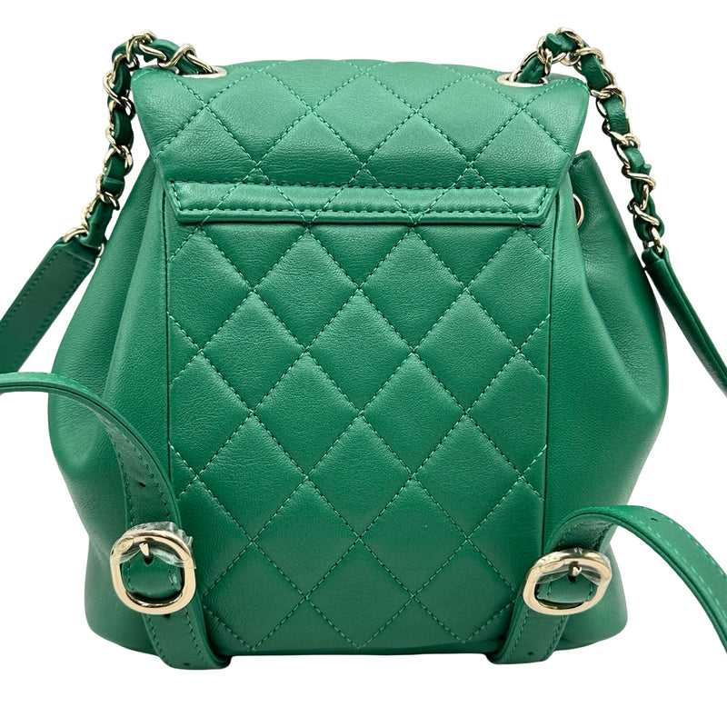 シャネル CHANEL マトラッセ チェーンバックパック AS2908 グリーン