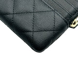 シャネル CHANEL マトラッセコインケース ブラック ゴールド金具 キャビア レディース コインケース