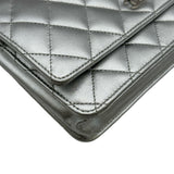 シャネル CHANEL マトラッセチェーンウォレット AP0250 15番台 シルバー ラム レディース ショルダーバッグ