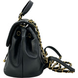 シャネル CHANEL マトラッセ ミニチェーンリュック AS4493 ブラック ゴールド金具 ラムスキン レディース リュック・デイパック