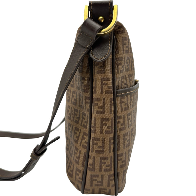 フェンディ FENDI ズッキーノショルダー 8BT206 ブラウン PVC