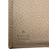 グッチ GUCCI GGマーモントミニウォレット 523193 ベージュ レザー レディース 二つ折り財布
