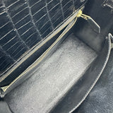 エルメス HERMES ケリー25 外縫い □B刻印 ブラック ゴールド金具 ポロサス レディース ショルダーバッグ
