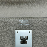 エルメス HERMES ケリー32 内縫い T刻印 トゥルティエールグレー シルバー金具 トリヨン レディース ハンドバッグ