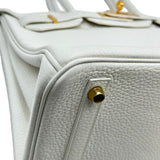 エルメス HERMES バーキン30 X刻印 ホワイト ゴールド金具 トリヨン レディース ハンドバッグ