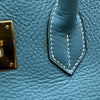 エルメス HERMES バーキン35 □A刻印 ブルージーン ゴールド金具 トリヨン レディース ハンドバッグ