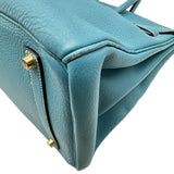 エルメス HERMES バーキン35 □A刻印 ブルージーン ゴールド金具 トリヨン レディース ハンドバッグ