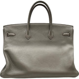 エルメス HERMES バーキン40 □Q刻印 エタン ゴールド金具 トリヨン ユニセックス ハンドバッグ