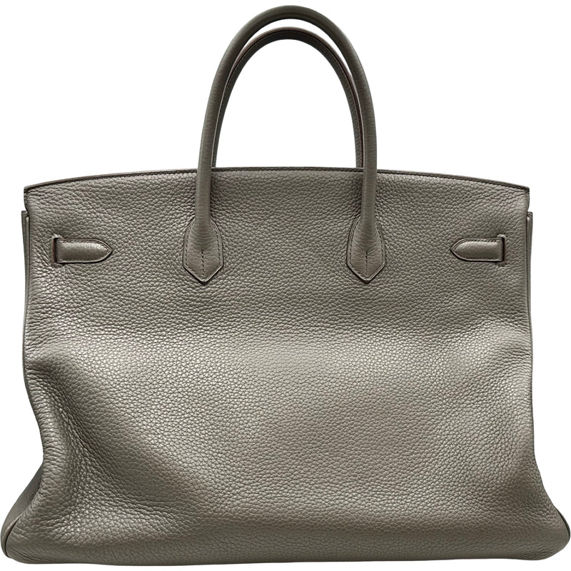 エルメス HERMES バーキン40 □Q刻印 エタン ゴールド金具 トリヨン