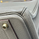 エルメス HERMES バーキン40 □Q刻印 エタン ゴールド金具 トリヨン ユニセックス ハンドバッグ