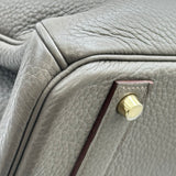 エルメス HERMES バーキン40 □Q刻印 エタン ゴールド金具 トリヨン ユニセックス ハンドバッグ