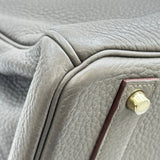エルメス HERMES バーキン40 □Q刻印 エタン ゴールド金具 トリヨン ユニセックス ハンドバッグ