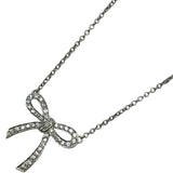 ティファニー TIFFANY＆CO ボウダイヤネックレス プラチナ Pt950 ダイヤモンド ジュエリー