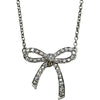 ティファニー TIFFANY＆CO ボウダイヤネックレス プラチナ Pt950 ダイヤモンド ジュエリー