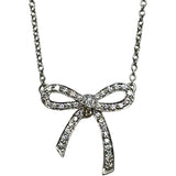 ティファニー TIFFANY＆CO ボウダイヤネックレス プラチナ Pt950 ダイヤモンド ジュエリー