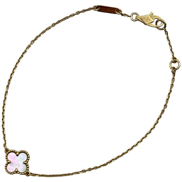 Van Cleef & Arpels マザーオブパール ブレスレット YG アルハンブラ
