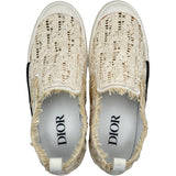 クリスチャン・ディオール Christian Dior B23 レーススリッポン 3SN282ZMU ホワイト コットン メンズ スリッポン