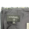 シャネル CHANEL フリルツイードスカート P58788 ネイビー コットン レディース スカート