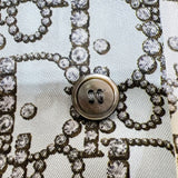 クリスチャン・ディオール Christian Dior オブリーク総柄シルクシャツ 193C545A5650 ブルー シルク メンズ 半袖シャツ
