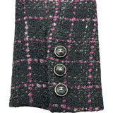 シャネル CHANEL チェックツイードジャケット P71173 ブラック ウール レディース その他アウター