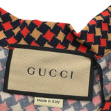 グッチ GUCCI 総柄レーヨンシャツ 731961 レッド レーヨン メンズ 半袖シャツ