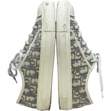 クリスチャン・ディオール Christian Dior WalknDior ローカットスニーカー グレー キャンバス メンズ スニーカー