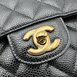 シャネル CHANEL マトラッセ25 A01112 26番台 ブラック ゴールド金具 キャビアスキン レディース ショルダーバッグ