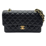 シャネル CHANEL マトラッセ25 A01112 26番台 ブラック ゴールド金具 キャビアスキン レディース ショルダーバッグ