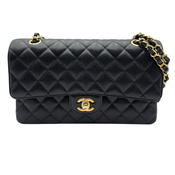 シャネル CHANEL マトラッセ25 A01112 26番台 ブラック ゴールド金具