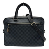 ルイ・ヴィトン LOUIS VUITTON ポルトドキュマン・ビジネス N41347 コバルト/ブラック ダミエコバルト/レザー メンズ ビジネスバッグ