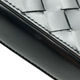 ボッテガ・ヴェネタ BOTTEGA VENETA イントレチャート ショルダーバッグ 596730 ブラック レザー メンズ クロスボディ
