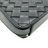 ボッテガ・ヴェネタ BOTTEGA VENETA イントレチャート ショルダーバッグ 596730 ブラック レザー メンズ クロスボディ